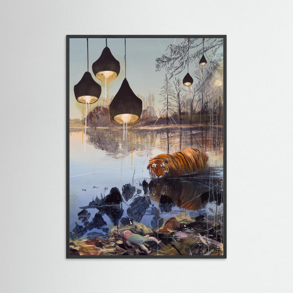 Fine Art Print - Tiger och docka