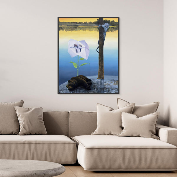 Canvas print - Tiger och björn