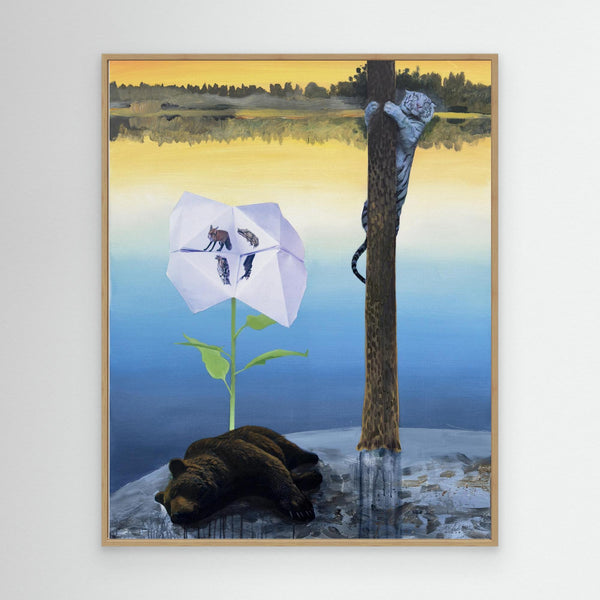 Canvas print - Tiger och björn