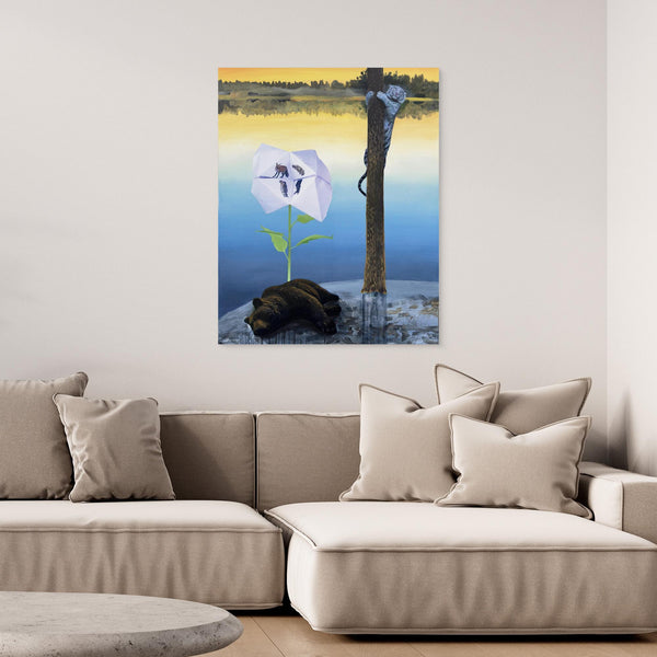 Canvas print - Tiger och björn