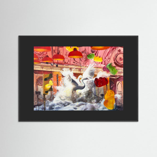 Fine Art Print- En värld av svanar 7