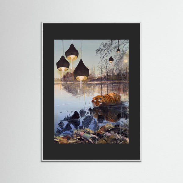 Fine Art Print  - Tiger och docka