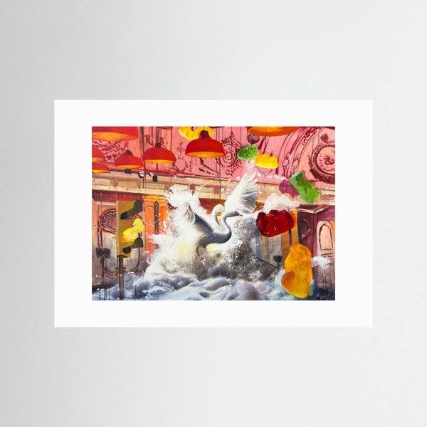 Fine Art Print- En värld av svanar 7