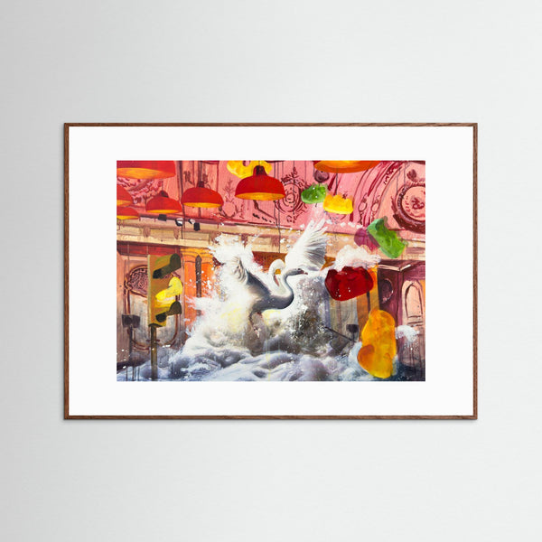 Fine Art Print- En värld av svanar 7