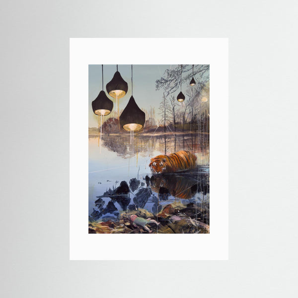 Fine Art Print  - Tiger och docka