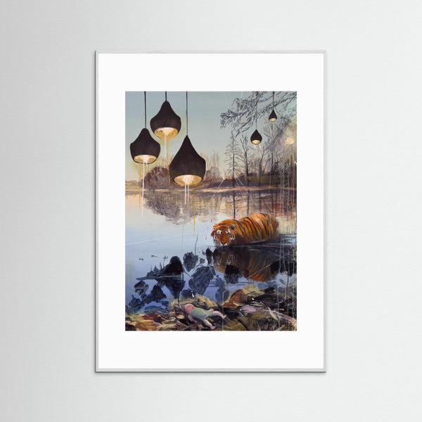 Fine Art Print  - Tiger och docka